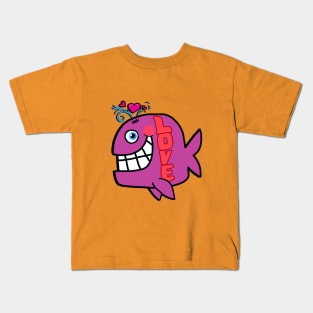 love whale Kids T-Shirt